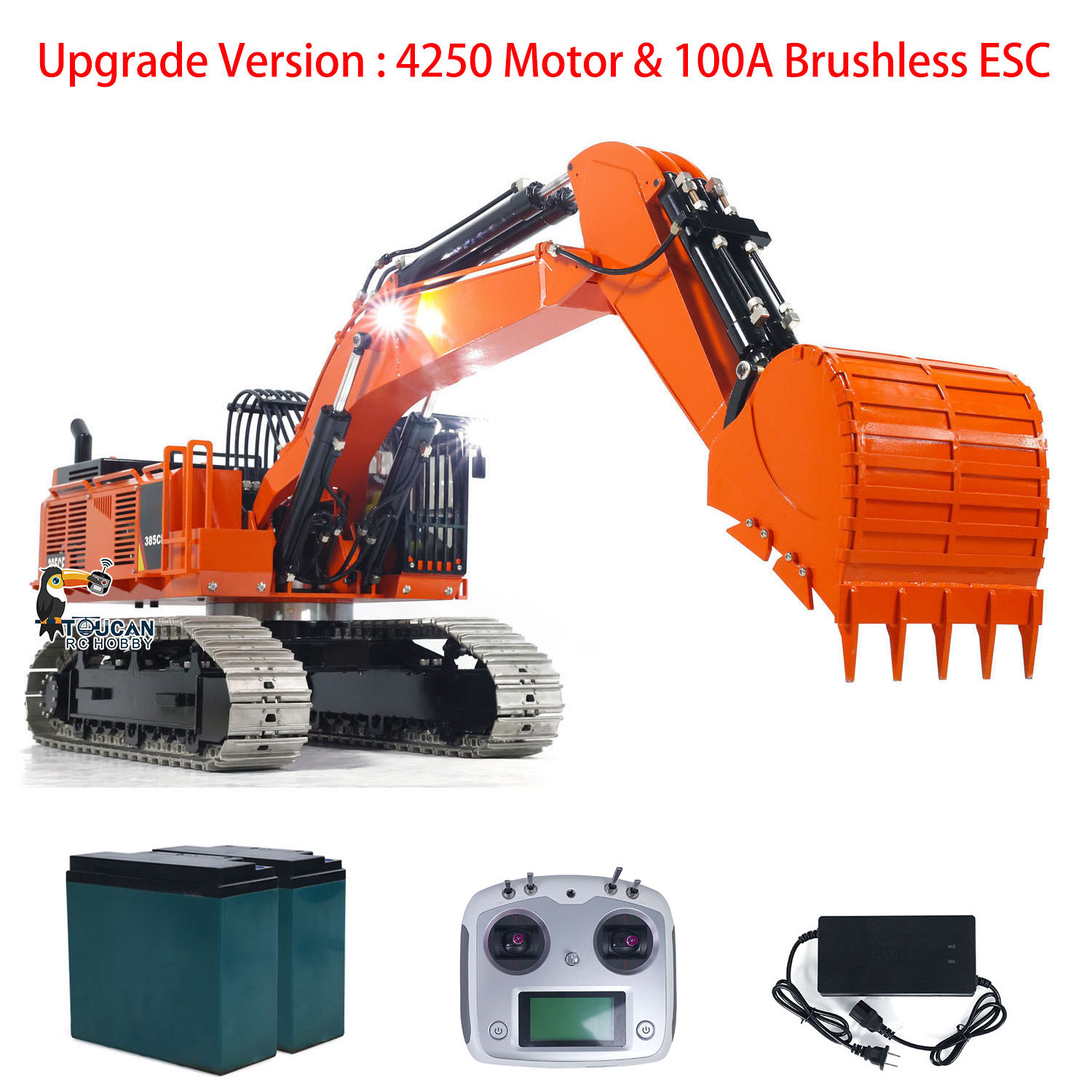 Rc Excavator Hydraulic - Escavatore idraulico 1/8 RC 385CF 150KG