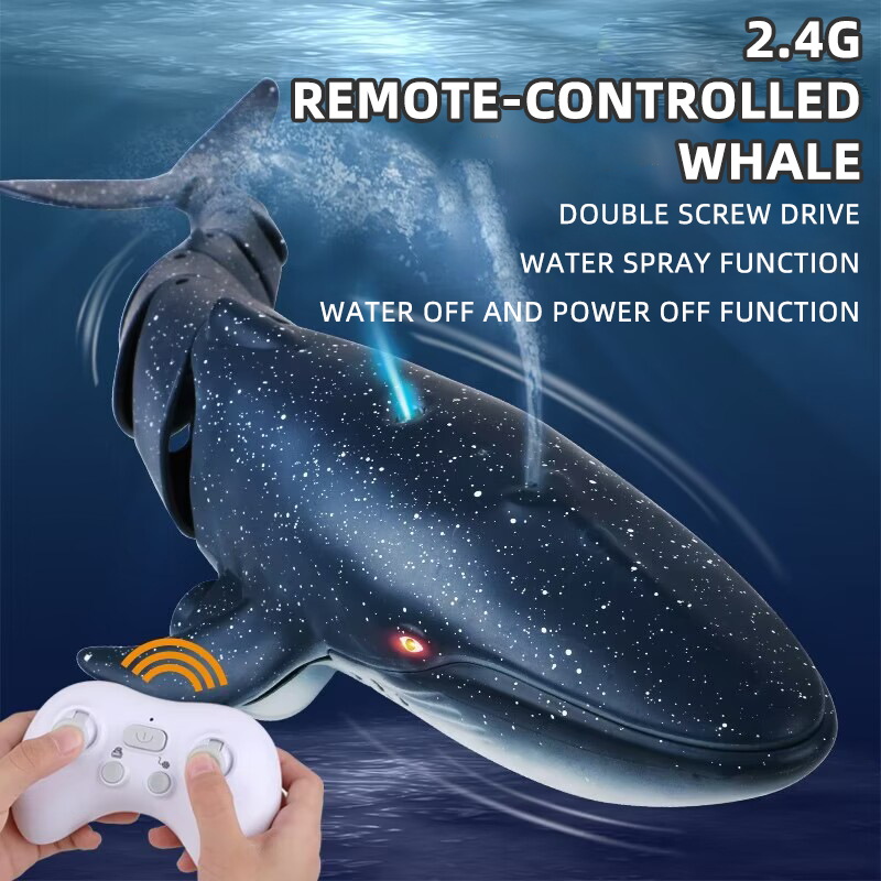 Rc Hobby Grade Boat - Remote Shark Toys telecomando Whale Shark