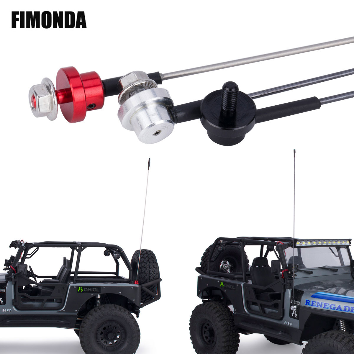Hobby Zone Rc - Antenna di simulazione regolabile in metallo