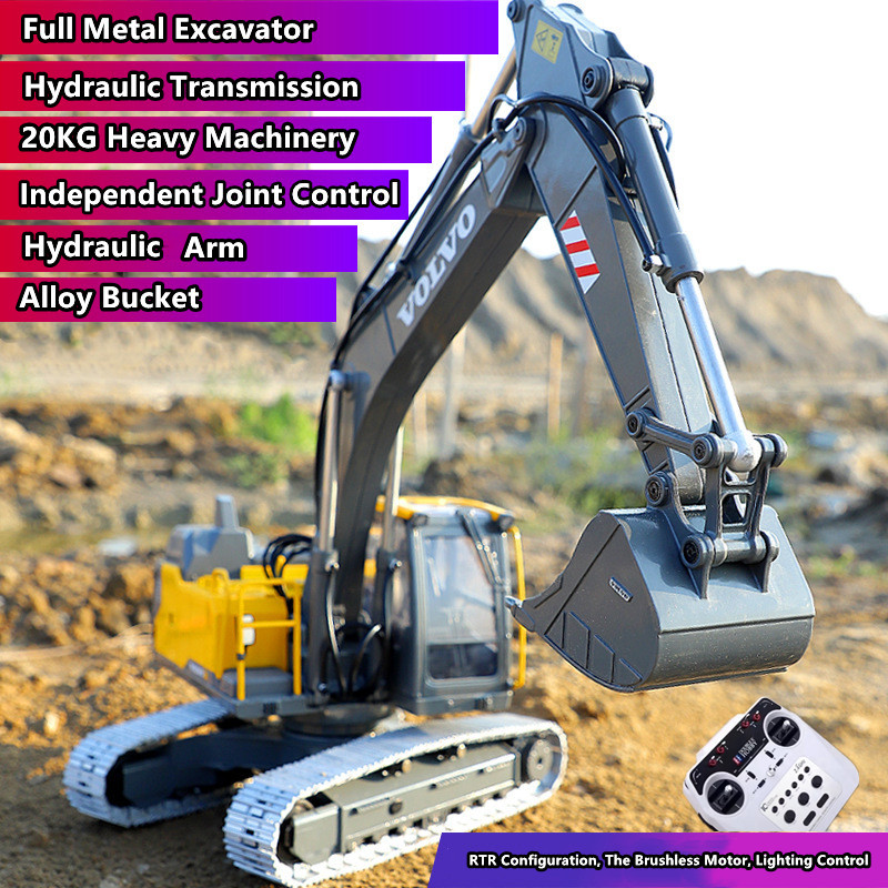 Rc Excavator Hydraulic - Full Metal E111 1:14 RC Unlimited
