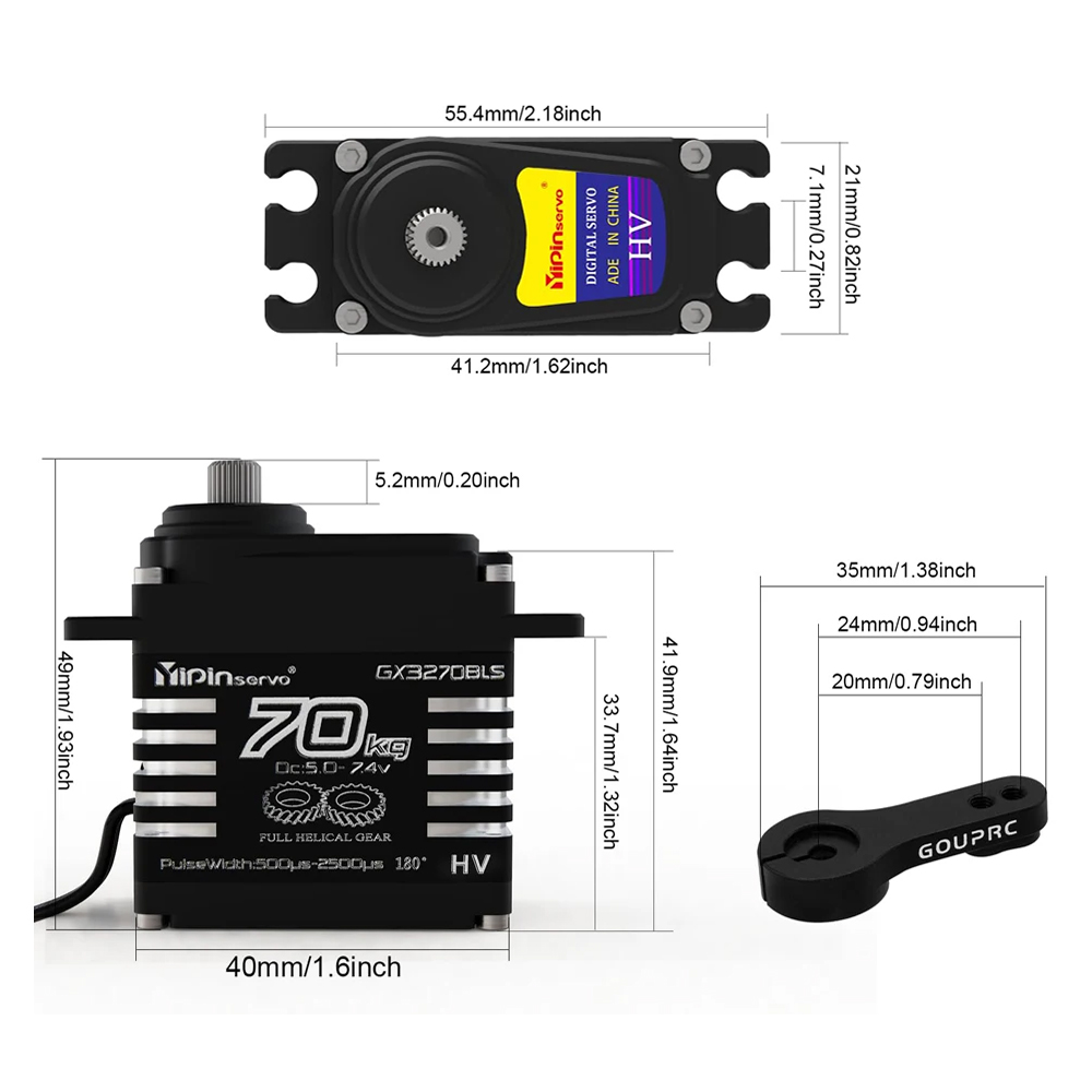 1/2 Pezzi Motore Brushless a C - Servo Metal Gear recensione e prezzo