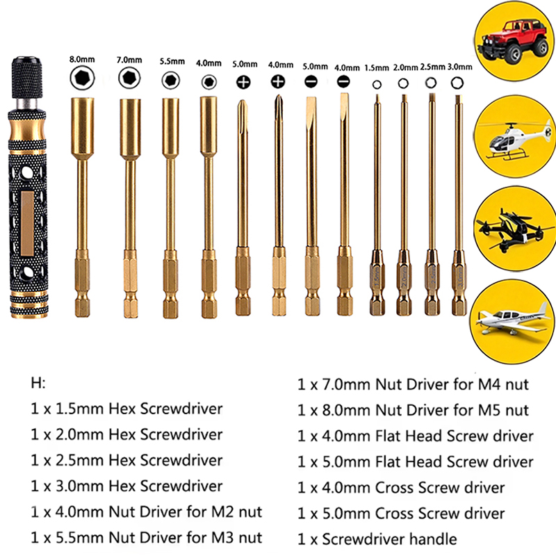 Set di cacciaviti esagonali in - Rc Hobby Electric Screwdriver recensione e prezzo