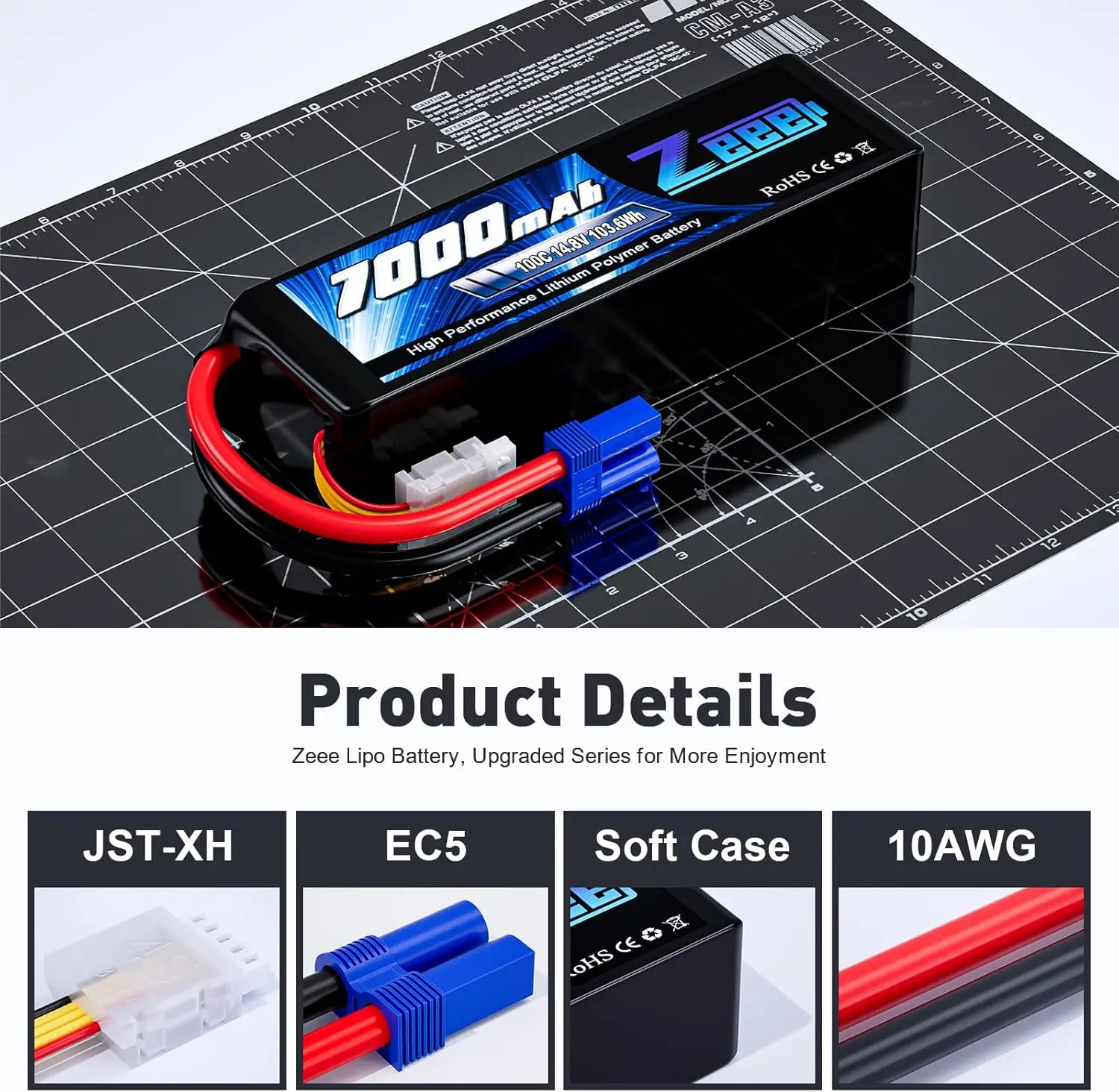 Zeee 4S 7000mAh FPV Drone Lipo - Rc Hobby Land recensione e prezzo