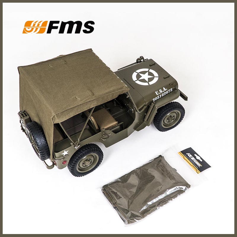 Tetto in tela FMS 1/12 C1167 p - Rc Jeep Hobby recensione e prezzo