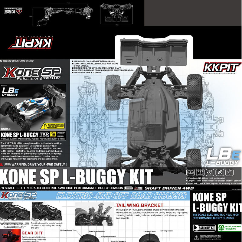 KKPIT 1/8 Buggy RC Elettrico 4 - Rc Hobby Land recensione e prezzo
